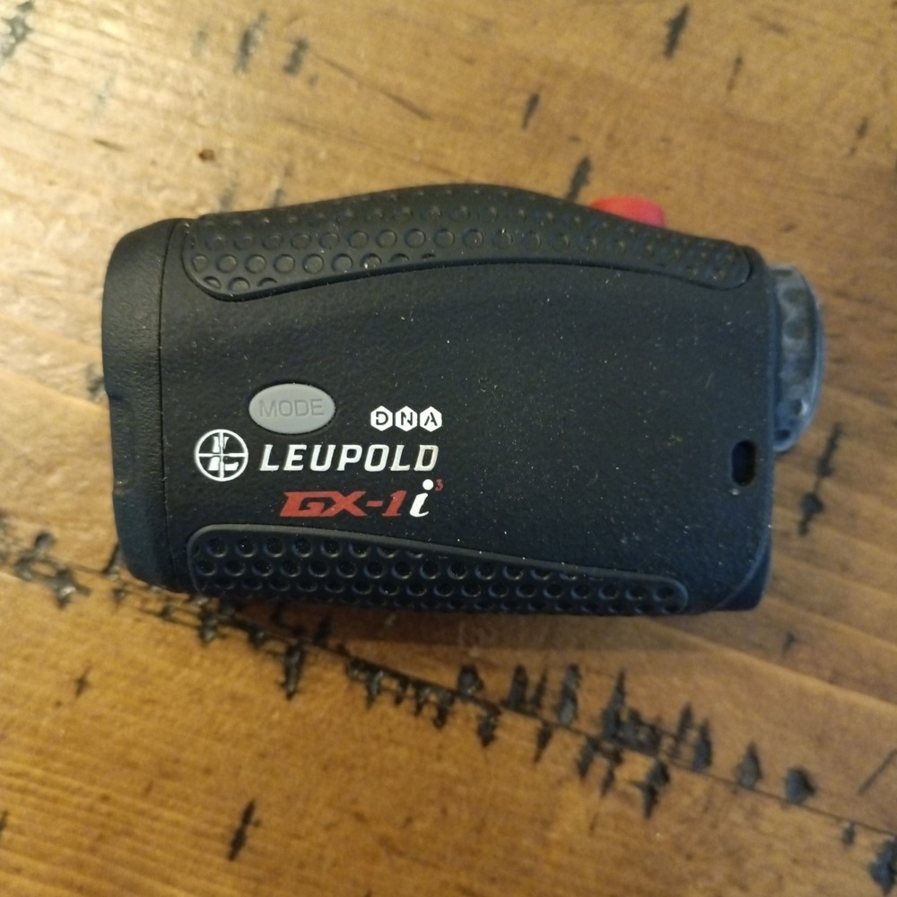 Leupold GX-1i3 Golf Laser Rangefinder DNA Technology Black Red  WORKS!  dd